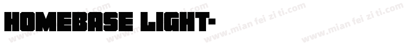 Homebase Light字体转换